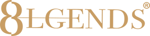 8Lgends logotipo gold